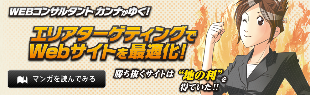 WEBコンサルタントカンナがゆく!エリアターゲティングでWebサイトを最適化